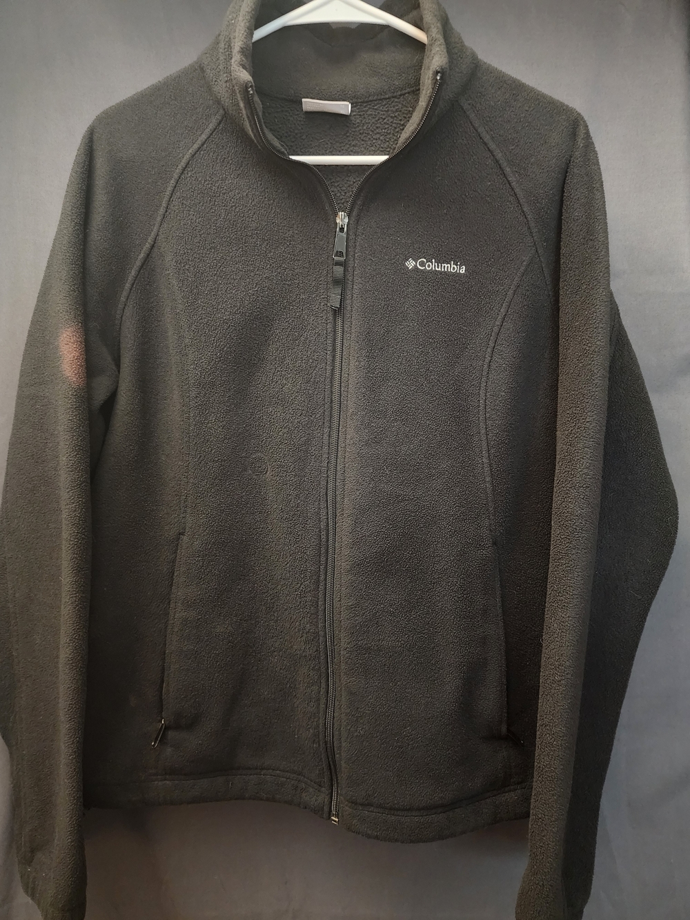 Columbia Black Full-Zip Fleece Jacket Womens XL